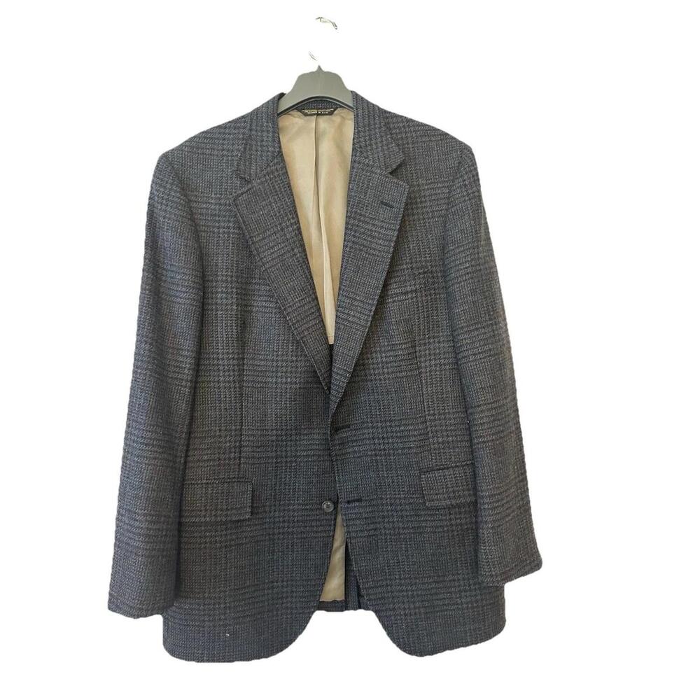 Barrister Vintage Men’s Suit Jacket 100% Wool Wallachs 19x24